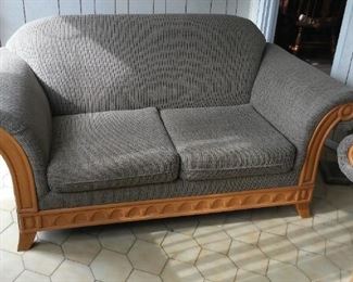 Pint Size... Lol... Loveseat Sofa, asking $125.    Now at $100.  Very comfortable.