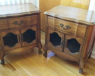 Pair of Real Natural Hardwood, French Style Furniture End Tables, or Lamp Tables, asking $250. obo for the Pair!   Now $200. for BOTH.  
An unthinkably low price.  Please head on over now to see them. Thank you.