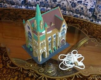 Lighted Christmas Church. $30.
