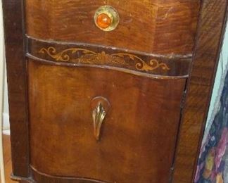 Authentic Art Deco Night Stand.  Rare at this Quality Level.  Just one piece.  Asking $150.  Now at $125.