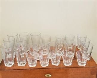 Glassware Drinking glasses 3 sizes 
