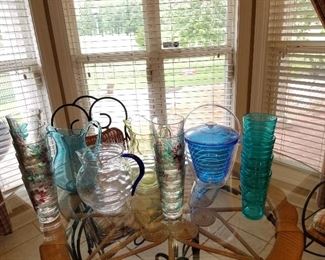 Hard Plastic Cups, Pitchers and Ice Bucket 