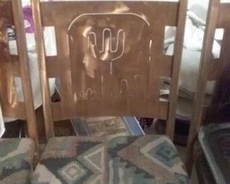 SW metal & glass round table & chairs EX COND