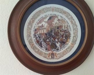Collectible history plates