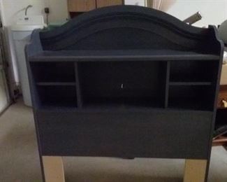Blue twin headboard