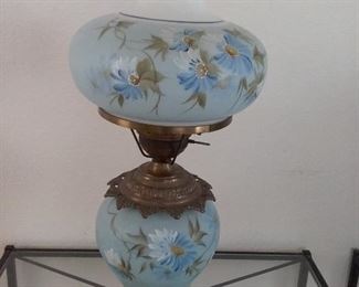 Handpainted parlor lamp
