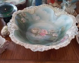 Antique hand-painted bowl