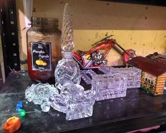 Crystal perfume bottles vintage 