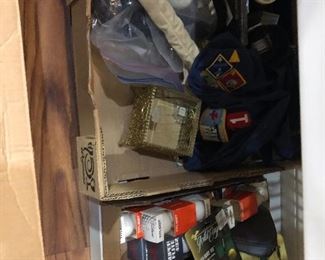 New golf balls and golf gloves 