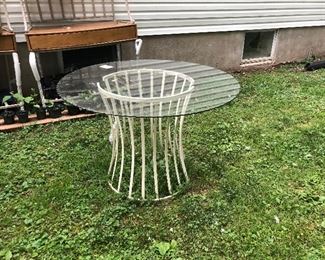 Glass top table $50.00 new 