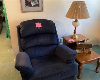 Pair of Blue recliners