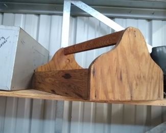 Wooden tool box