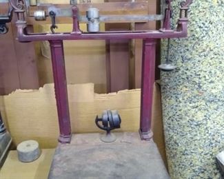 Antique Howe grain scale.