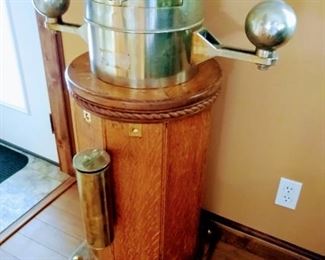 Antique ship's binnacle with no compass.