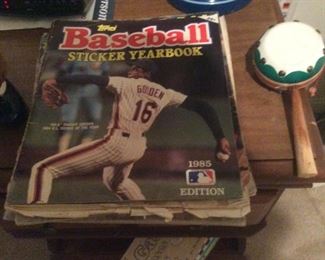 Vintage Topps Baseball Sticker Books