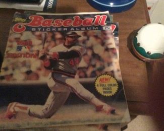 Vintage Topps Baseball Sticker Books