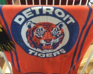 Vintage Detroit Tigers Beach Towel