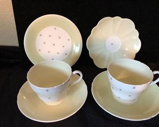 Pole Star Pale Green #13774 - (2) Cups and Saucers, Saucer and BB Plate - $30