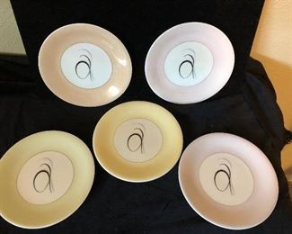 Fantasy (5) Different colored Bread and Butter Plates $25
