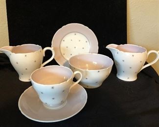 Pole Star Lavender #13774 - Cup and Saucer, Creamer and Suge Bowl, Creamer and BB Plate - $50