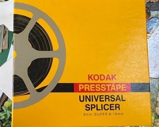 Kodak film splicer, projector