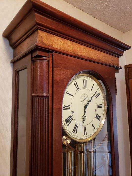 GORGEOUS HOWARD MILLER GRANDFATHER WALL CLOCK