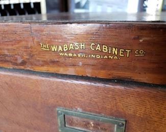 NICE ANTIQUE OAK WABASH CABINET