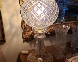 BEAUTIFUL WATERFORD LAMP