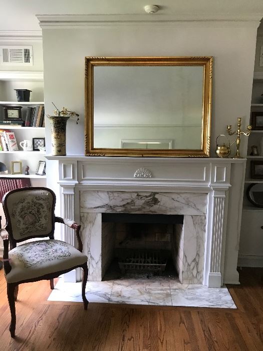 One of many vintage mirrors
French chair