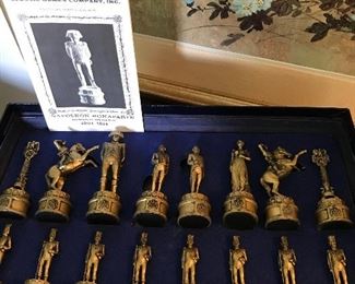Napoleon Bonaparte 1966 chess set withe metal pieces