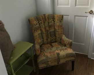 Pair of channel back chairs