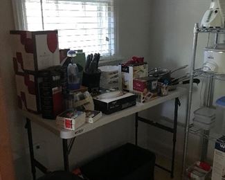Many kitchen items still in box