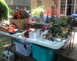 Many holiday and Christmas items