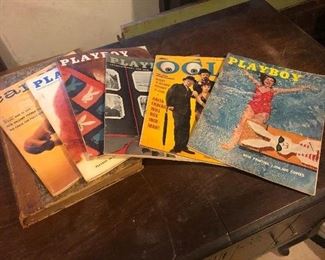 Several Vintage and Hard to find Collector's Playboy Magazines