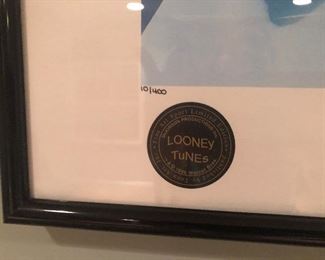 Warner Bros Looney Tunes Fine Art NHL Sport Limited Edition "The Toons Take the Ice" 