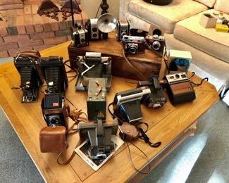 Camera collection from 1930's to 1970's