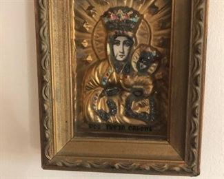 Framed Black Madonna of Czestochowa, Queen of Poland