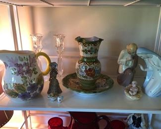 Giovanni Ronzan nativity 3-piece set and more pottery