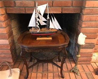 Model ship and occasional table