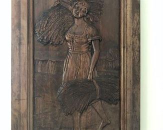 Lovely hand carved wood picture