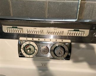 1955 Crosley push button electric stove detail