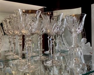 6 Rosenthall crystal wine glasses 