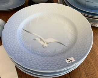 6 Royal Copenhagen Bring & Grondahl Sea Gulls plates