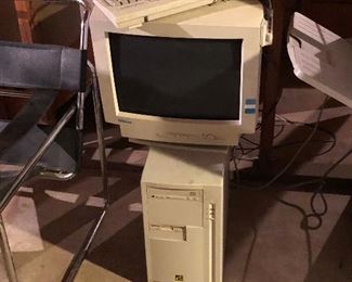 Old computer and monitor