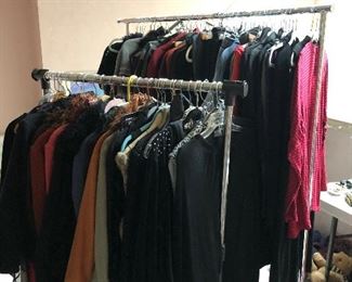 Racks of clothes!