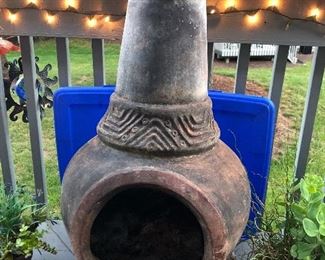 Clay Chiminea 