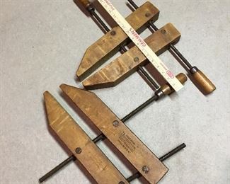 Vintage Jorgensen Wood clamps