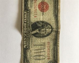 1928F series 2 dollar bill