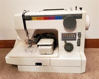 Deluxe Zigzag Sewing Machine By JC Penney Model 6942, With Cover
