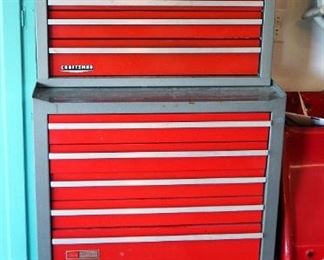 Craftsman Rolling 5-Drawer Toolbox With 3-Drawer Top Box